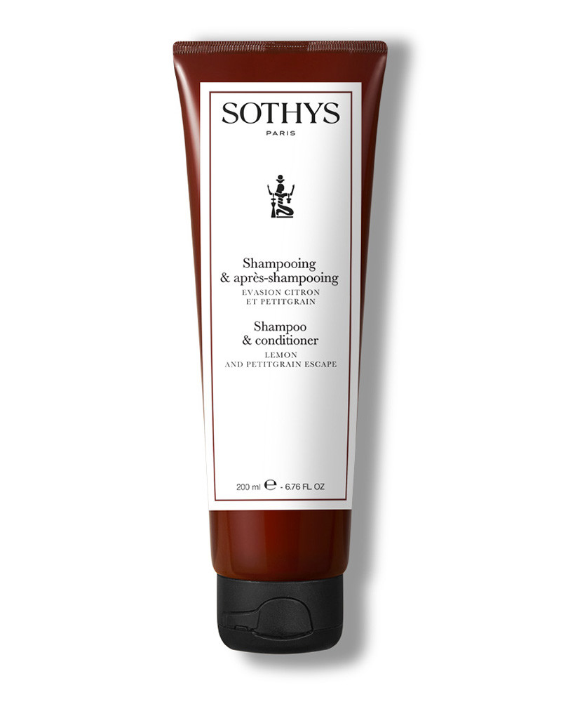 Shampoo e balsamo limone e petitgrain, detergente Sothys 2 in 1