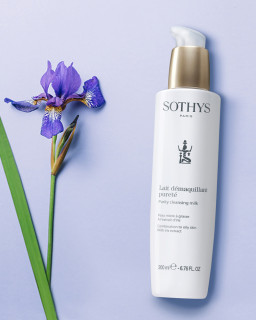 Latte detergente purificante all'iris, struccante Sothys