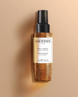 Olio scintillante nutriente Sothys. Olio per capelli, viso e corpo
