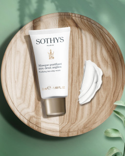 Maschera purificante viso alle due argille Sothys per pelli grasse